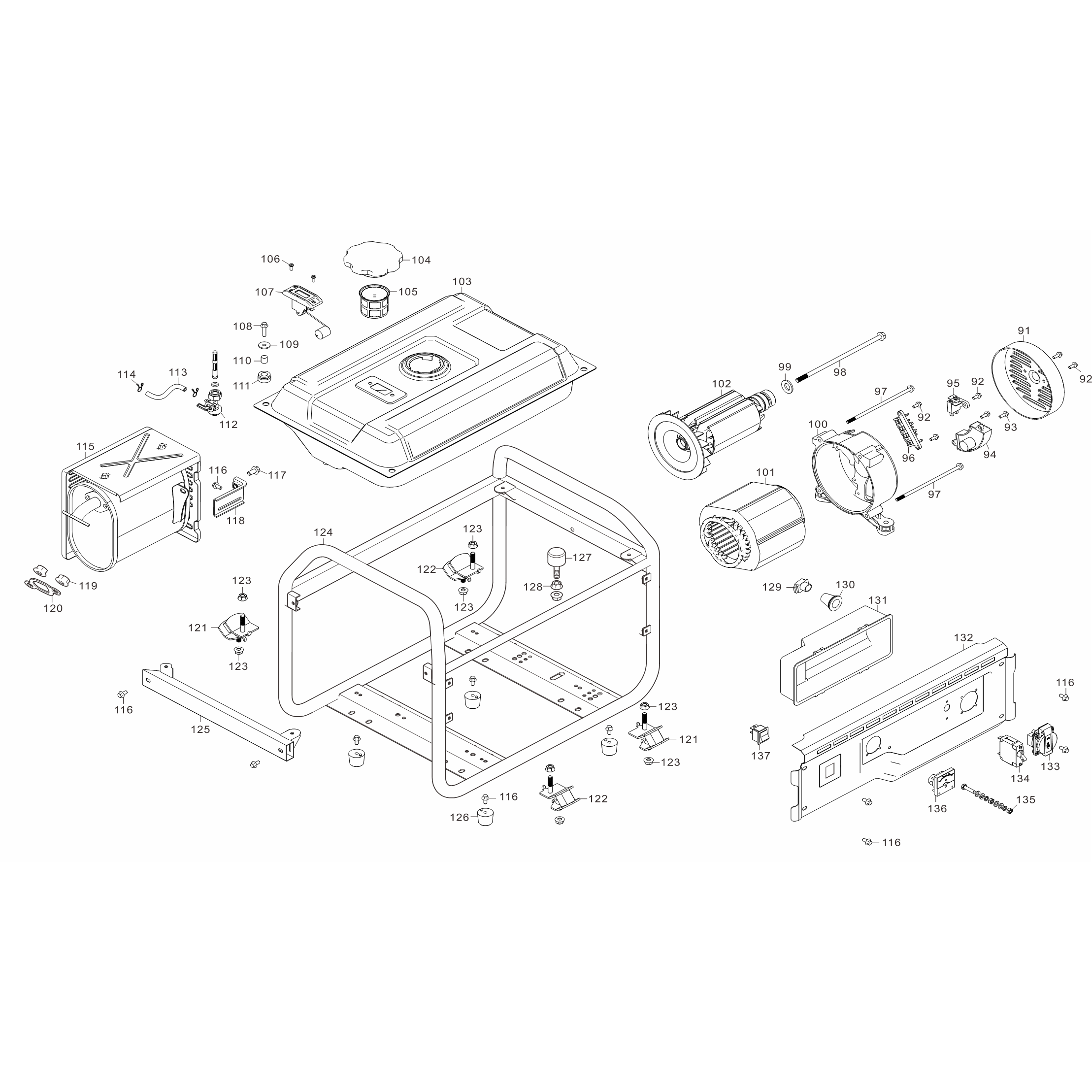 Генератор бензиновый СБ-2200
